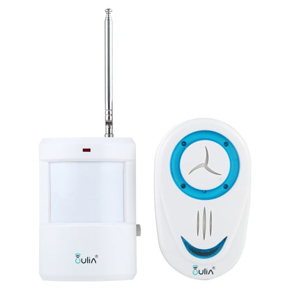 OULIA 220V เซ็นเซอร์ไร้สายกระดิ่งประตูนาฬิกา Electro Guard, ปลั๊ก US, US Plug