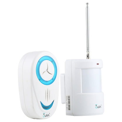 OULIA 220V เซ็นเซอร์ไร้สายกระดิ่งประตูนาฬิกา Electro Guard, ปลั๊ก US, US Plug