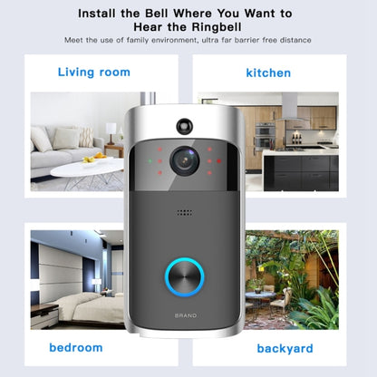 M3 720P Smart WIFI ออดภาพวิดีโอพลังงานต่ำเป็นพิเศษ, รองรับโทรศัพท์มือถือ การตรวจสอบระยะไกล & Night Vision, Without Ding Dong Version