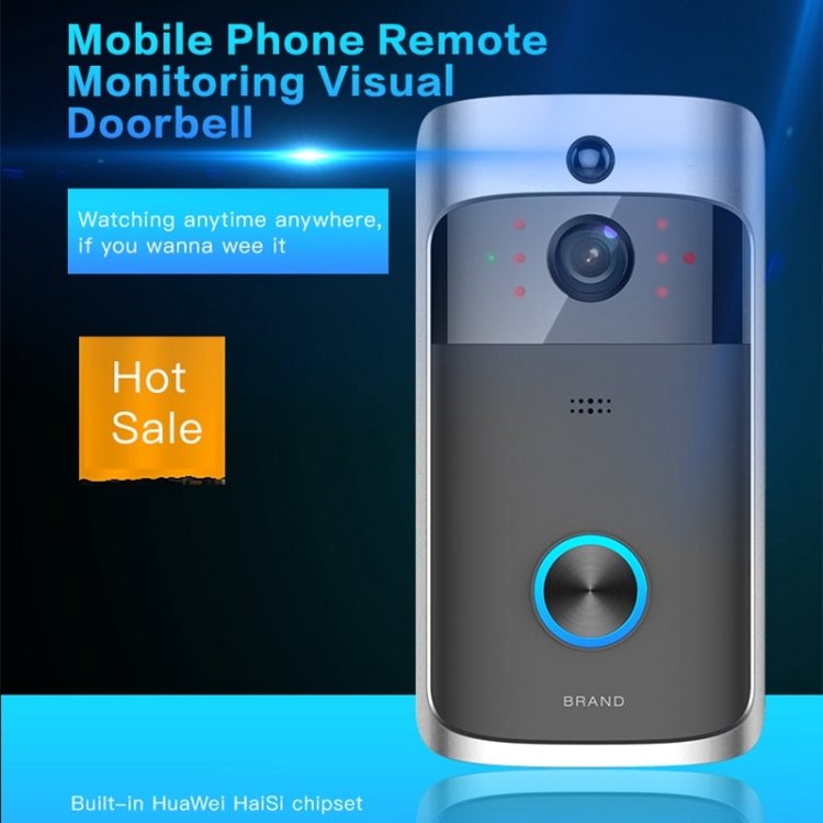 M3 720P Smart WIFI ออดภาพวิดีโอพลังงานต่ำเป็นพิเศษ, รองรับโทรศัพท์มือถือ การตรวจสอบระยะไกล & Night Vision, Without Ding Dong Version