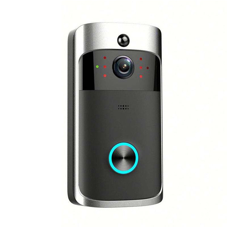 M4 720P Smart WIFI พลังงานต่ำเป็นพิเศษวิดีโอ PIR ออดภาพพร้อมช่องใส่แบตเตอรี่ 3 ช่องรองรับโทรศัพท์มือถือการตรวจสอบระยะไกลและการมองเห็นตอนกลางคืนและเลนส์กล้องมุมกว้าง 166 องศา