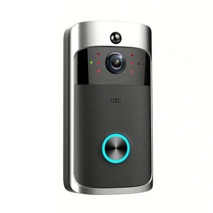 M4 720P Smart WIFI พลังงานต่ำเป็นพิเศษวิดีโอ PIR ออดภาพพร้อมช่องใส่แบตเตอรี่ 3 ช่องรองรับโทรศัพท์มือถือการตรวจสอบระยะไกลและการมองเห็นตอนกลางคืนและเลนส์กล้องมุมกว้าง 166 องศา