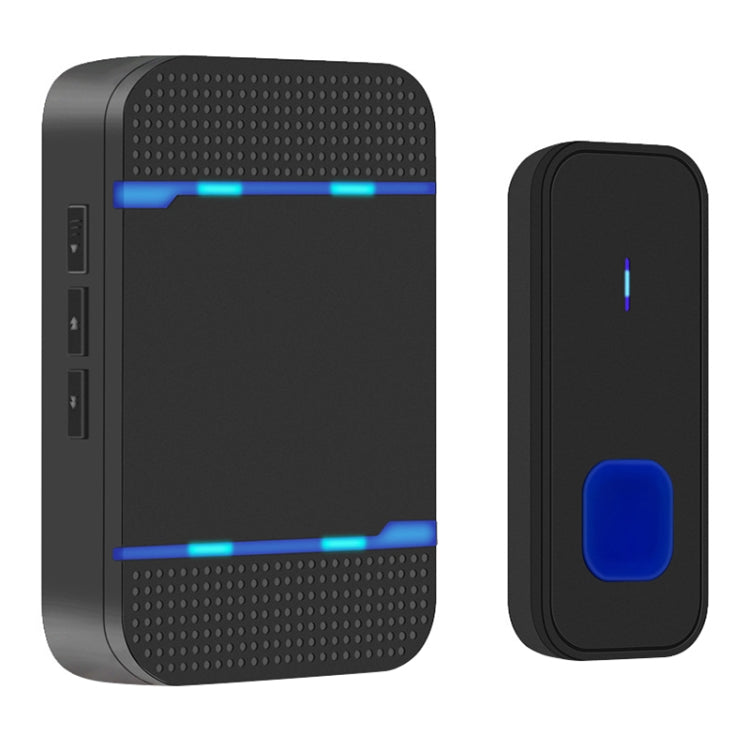 P7 110dB ไร้สาย IP55 กันน้ำใช้พลังงานต่ำเครื่องรับสัญญาณออด WiFi พร้อมไฟกลางคืน, ตัวเลือกเพลง 53 รายการ, ระยะรับ: 300 ม., N15K-1T1-B White, N15K-1T1-B Black