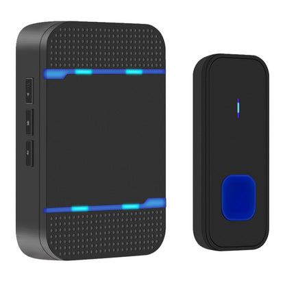 P7 110dB ไร้สาย IP55 กันน้ำใช้พลังงานต่ำเครื่องรับสัญญาณออด WiFi พร้อมไฟกลางคืน, ตัวเลือกเพลง 53 รายการ, ระยะรับ: 300 ม., N15K-1T1-B White, N15K-1T1-B Black