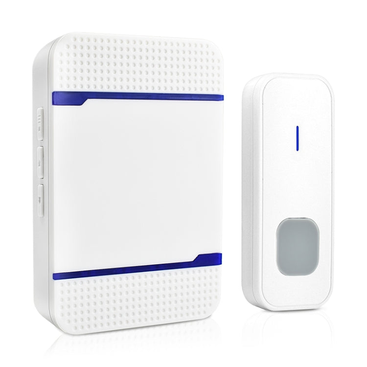 P7 110dB ไร้สาย IP55 กันน้ำใช้พลังงานต่ำเครื่องรับสัญญาณออด WiFi พร้อมไฟกลางคืน, ตัวเลือกเพลง 53 รายการ, ระยะรับ: 300 ม., N15K-1T1-B White, N15K-1T1-B Black