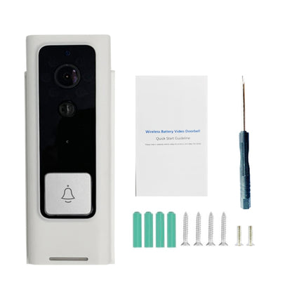 M200B WiFi ออดวิดีโอปุ่มสี่เหลี่ยมอัจฉริยะรองรับการตรวจจับการเคลื่อนไหวด้วยอินฟราเรด & อัตราการปรับตัว & อินเตอร์คอมสองทาง & รีโมท / PIR Wakeup, M200B