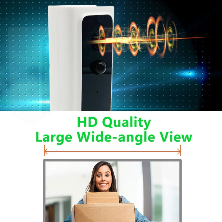 M200B WiFi ออดวิดีโอปุ่มสี่เหลี่ยมอัจฉริยะรองรับการตรวจจับการเคลื่อนไหวด้วยอินฟราเรด & อัตราการปรับตัว & อินเตอร์คอมสองทาง & รีโมท / PIR Wakeup, M200B