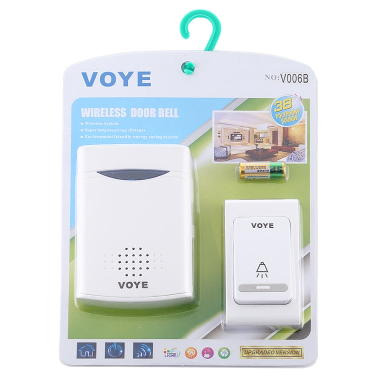 VOYE V006B Home Music รีโมทออดไร้สายพร้อมเสียงโพลีโฟนี 38 เสียง, V006B
