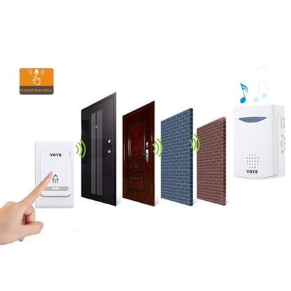 VOYE V006B Home Music รีโมทออดไร้สายพร้อมเสียงโพลีโฟนี 38 เสียง, V006B
