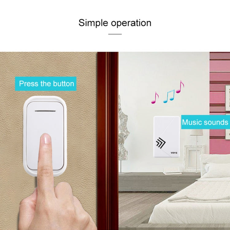 VOYE V022F Home Music รีโมทออดไร้สายพร้อมเสียงโพลีโฟนี 38 เสียง, V022F