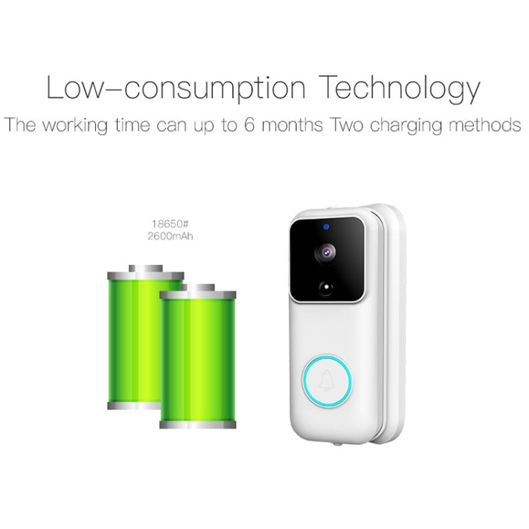 Anytek B60 720P Smart WiFi Video Visual ออด, รองรับ APP Remote & PIR Detection & TF Card