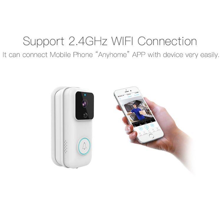 Anytek B60 720P Smart WiFi Video Visual ออด, รองรับ APP Remote & PIR Detection & TF Card