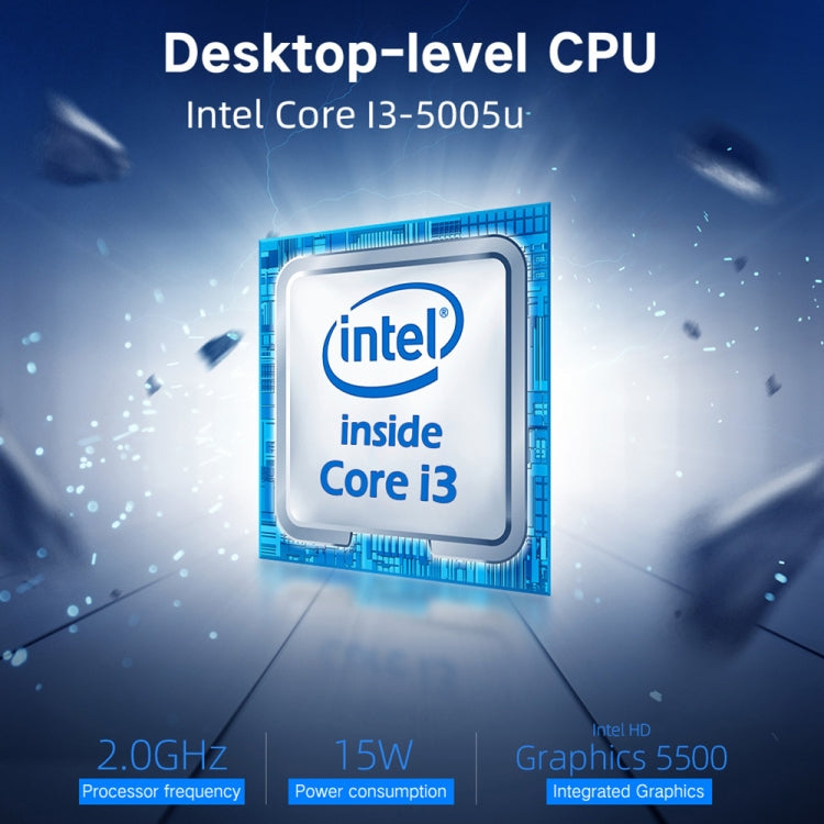 Windows 10 Home Intel Core i3-5005U 2.0GHz, รองรับ WiFi & Bluetooth & TF Card & HDMI, X15 8GB+256GB