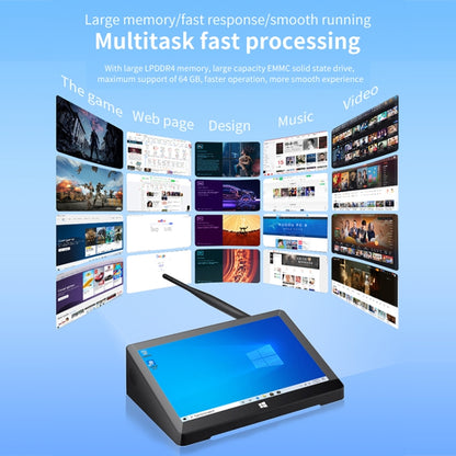 Windows 10 Intel Celeron N4020 Dual Core สูงสุด 2.8GHz, รองรับ WiFi & Bluetooth & TF Card & HDMI & RJ45, US Plug, 4GB+64GB