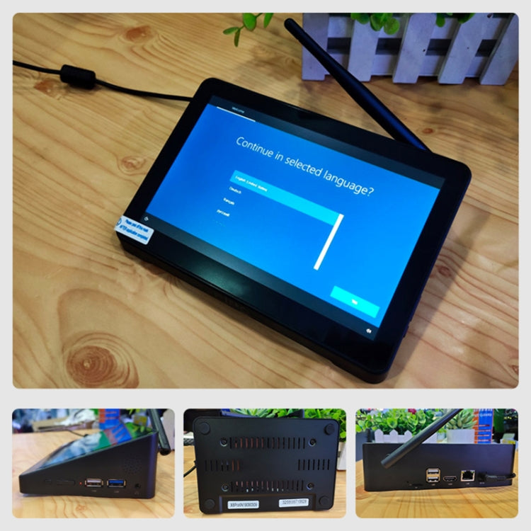 Windows 10 Intel Celeron N4020 Dual Core สูงสุด 2.8GHz, รองรับ WiFi & Bluetooth & TF Card & HDMI & RJ45, US Plug, 4GB+64GB