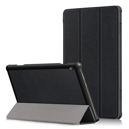 ซองหนังพลิกเปลี่ยนรูปพื้นผิวคัสเตอร์ 3 พับสำหรับ Lenovo Tab M10 TB-X605F / X505F