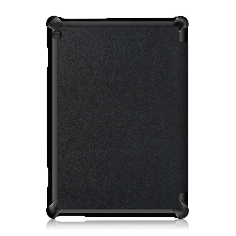 ซองหนังพลิกเปลี่ยนรูปพื้นผิวคัสเตอร์ 3 พับสำหรับ Lenovo Tab M10 TB-X605F / X505F