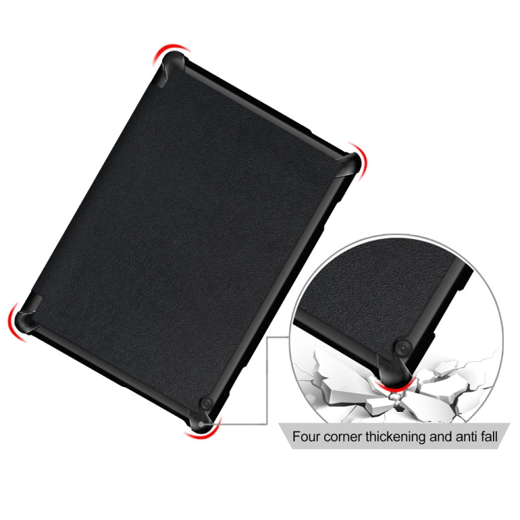 ซองหนังพลิกเปลี่ยนรูปพื้นผิวคัสเตอร์ 3 พับสำหรับ Lenovo Tab M10 TB-X605F / X505F