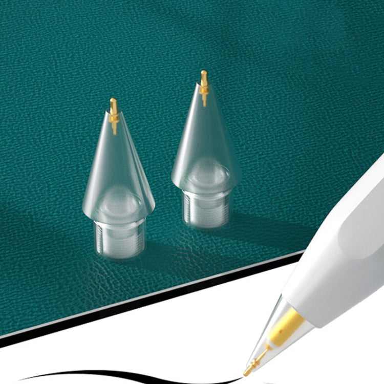 2 PCS 6.0 Crystal Diamond Needle Stylus Pen Tip สำหรับ Apple Pencil 1/2, 2 PCS 6.0