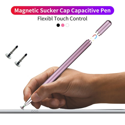JD01 Universal Magnetic Pen Cap + Disc + ปากกาสไตลัสหัวปากกาสำรองสำหรับแท็บเล็ตอัจฉริยะและโทรศัพท์มือถือ
