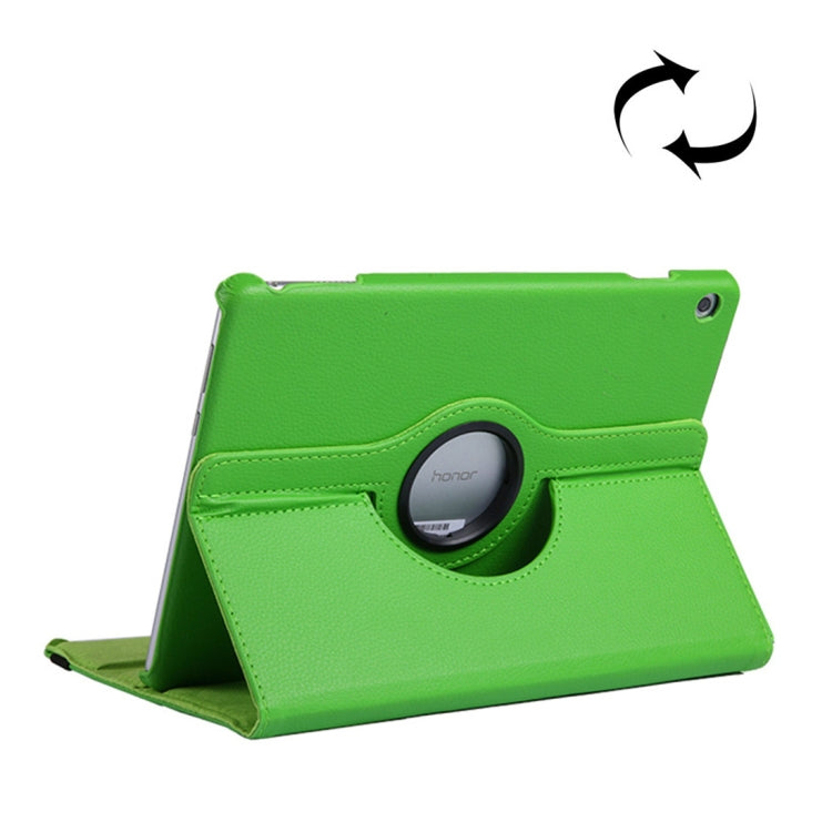 ซองหนังหมุนได้ 360 องศาเนื้อลิ้นจี่แนวนอนสำหรับ Huawei MediaPad T5 10.1 พร้อมตัวยึด, For MediaPad T5 10.1
