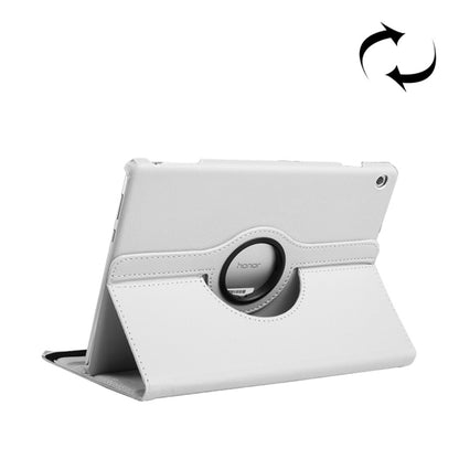 ซองหนังหมุนได้ 360 องศาเนื้อลิ้นจี่แนวนอนสำหรับ Huawei MediaPad T5 10.1 พร้อมตัวยึด, For MediaPad T5 10.1