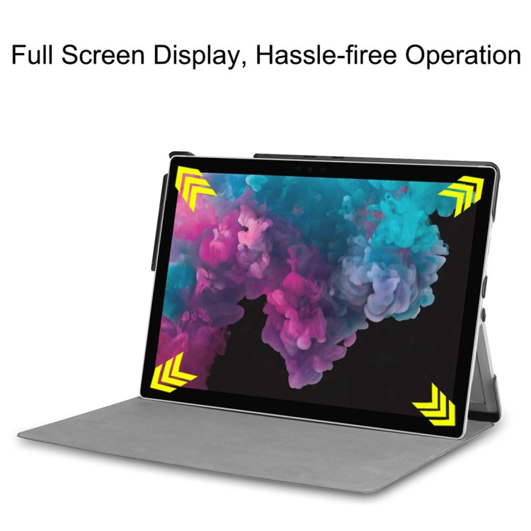 รูปแบบกราฟฟิตีสีซองหนัง PU พลิกแนวนอนสำหรับ Microsoft Surface Pro 4/5/6 12.3 นิ้วพร้อมตัวยึดและช่องเสียบปากกา, For Microsoft Surface Pro 4 / 5 / 6 12.3 inch