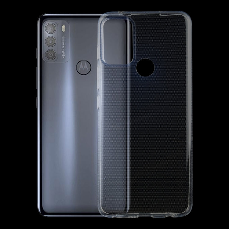 สำหรับ Motorola Moto G50 0.75 มม. บางเฉียบโปร่งใส TPU เคสป้องกัน, For Motorola Moto G50