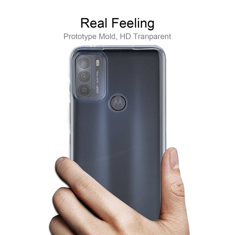 สำหรับ Motorola Moto G50 0.75 มม. บางเฉียบโปร่งใส TPU เคสป้องกัน, For Motorola Moto G50