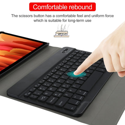 A500S แป้นพิมพ์แบ็คไลท์บลูทูธแบบถอดได้ Ultrathin เคสแท็บเล็ตหนังพลิกแนวนอนพร้อมตัวยึดสำหรับ Samsung Galaxy Tab A7 10.4 (2020) T500 / T505, For Samsung Galaxy Tab A7 10.4 (2020)
