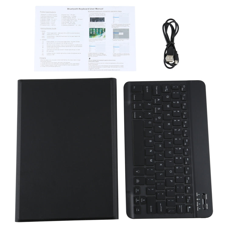A500S แป้นพิมพ์แบ็คไลท์บลูทูธแบบถอดได้ Ultrathin เคสแท็บเล็ตหนังพลิกแนวนอนพร้อมตัวยึดสำหรับ Samsung Galaxy Tab A7 10.4 (2020) T500 / T505, For Samsung Galaxy Tab A7 10.4 (2020)
