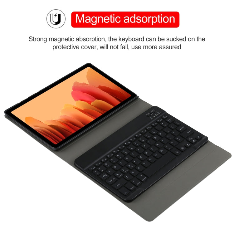 A500S แป้นพิมพ์แบ็คไลท์บลูทูธแบบถอดได้ Ultrathin เคสแท็บเล็ตหนังพลิกแนวนอนพร้อมตัวยึดสำหรับ Samsung Galaxy Tab A7 10.4 (2020) T500 / T505, For Samsung Galaxy Tab A7 10.4 (2020)