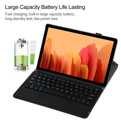 A500-A แป้นพิมพ์บลูทูธที่ถอดออกได้ Ultrathin เคสแท็บเล็ตหนังพลิกแนวนอนพร้อมทัชแพดและตัวยึดสำหรับ Samsung Galaxy Tab A7 10.4 (2020) T500 / T505, For Samsung Galaxy Tab A7 10.4 (2020)
