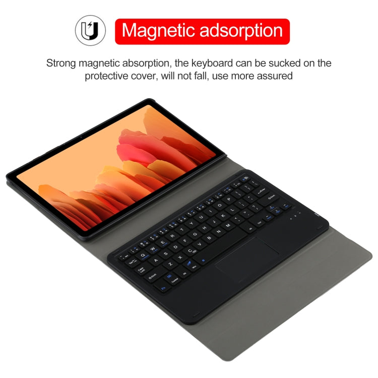 A500-A แป้นพิมพ์บลูทูธที่ถอดออกได้ Ultrathin เคสแท็บเล็ตหนังพลิกแนวนอนพร้อมทัชแพดและตัวยึดสำหรับ Samsung Galaxy Tab A7 10.4 (2020) T500 / T505, For Samsung Galaxy Tab A7 10.4 (2020)