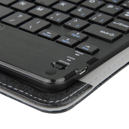 ซองหนังคีย์บอร์ด Bluetooth แม่เหล็กที่ถอดออกได้สากลพร้อมทัชแพดและตัวยึดสำหรับ IOS และ Android และ Windows แท็บเล็ตพีซีขนาด 7 นิ้ว