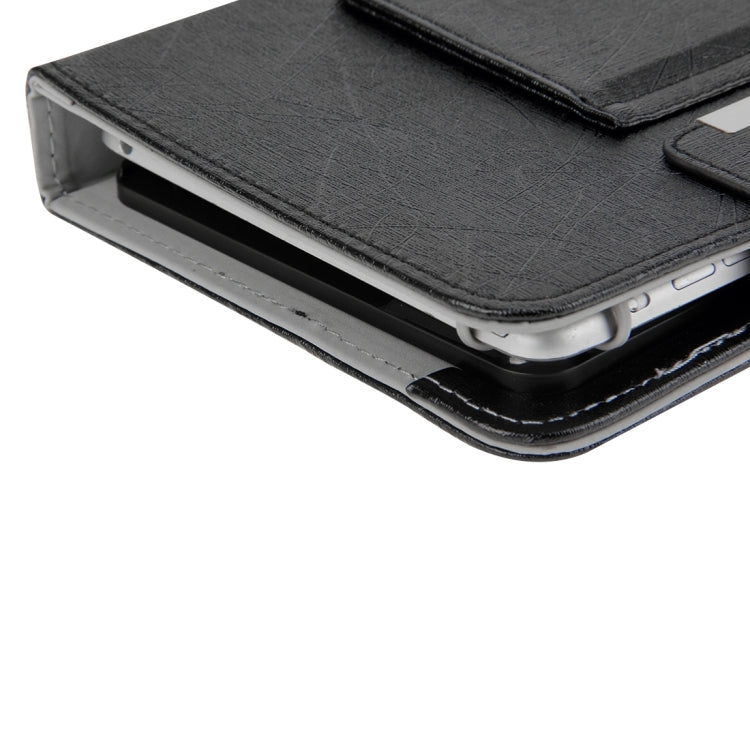ซองหนังคีย์บอร์ด Bluetooth แม่เหล็กที่ถอดออกได้สากลพร้อมทัชแพดและตัวยึดสำหรับ IOS และ Android และ Windows แท็บเล็ตพีซีขนาด 7 นิ้ว