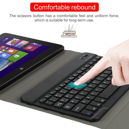 AM12 2 in 1 คีย์บอร์ดบลูทูธแบบถอดได้ + เคสแท็บเล็ตหนังป้องกันพร้อมตัวยึดสำหรับ Lenovo Tab P11 (Tab-J606F), AM12