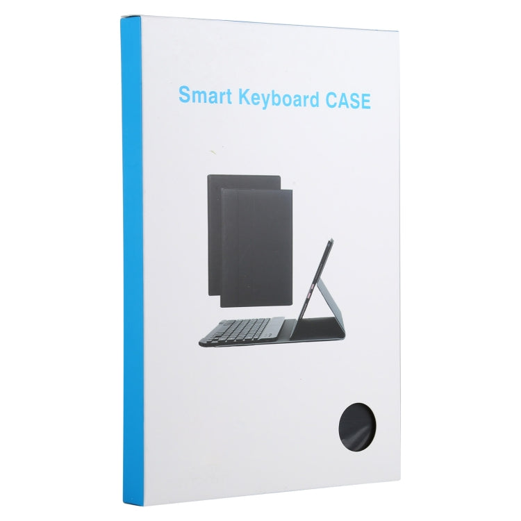 AM12 2 in 1 คีย์บอร์ดบลูทูธแบบถอดได้ + เคสแท็บเล็ตหนังป้องกันพร้อมตัวยึดสำหรับ Lenovo Tab P11 (Tab-J606F), AM12