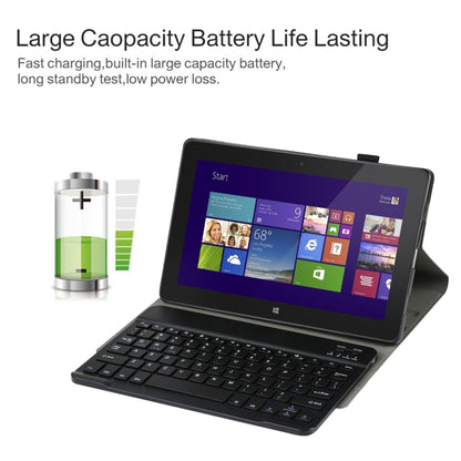 AM12 2 in 1 คีย์บอร์ดบลูทูธแบบถอดได้ + เคสแท็บเล็ตหนังป้องกันพร้อมตัวยึดสำหรับ Lenovo Tab P11 (Tab-J606F), AM12