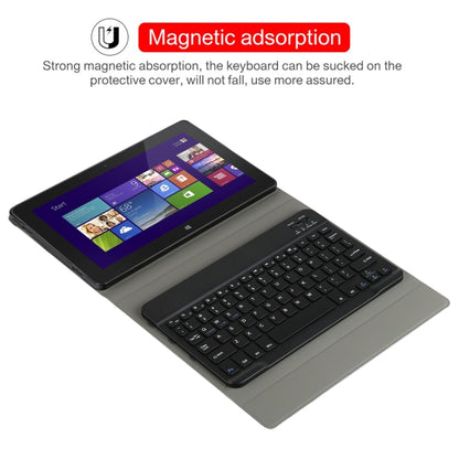 AM12 2 in 1 คีย์บอร์ดบลูทูธแบบถอดได้ + เคสแท็บเล็ตหนังป้องกันพร้อมตัวยึดสำหรับ Lenovo Tab P11 (Tab-J606F), AM12