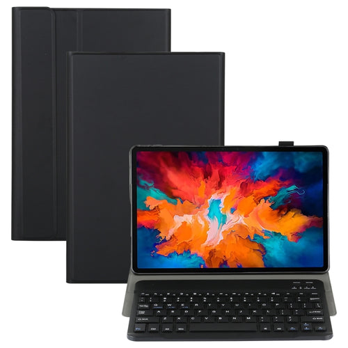 AM13 2 in 1 คีย์บอร์ดบลูทูธแบบถอดได้ + เคสแท็บเล็ตหนังป้องกันพร้อมตัวยึดสำหรับ Lenovo Tab P11 Pro (TB-XJ706F), AM13