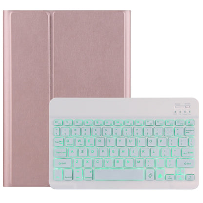 DY-P10-S คีย์บอร์ด Bluetooth แบบถอดได้ 2 in 1 + เคสแท็บเล็ตหนังป้องกันพร้อมไฟพื้นหลังและตัวยึดสำหรับ Lenovo Tab P10 10.1 นิ้ว, For Lenovo Tab P10 10.1 inch