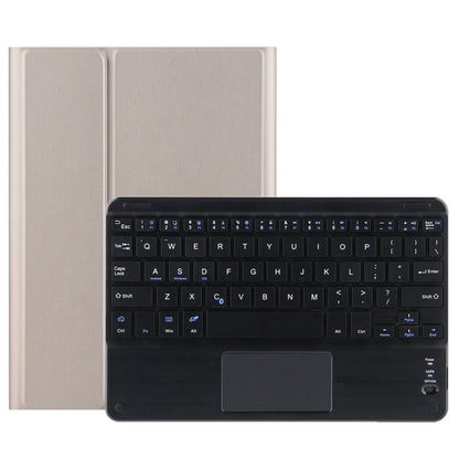 DY-M10ReL-C 2 in 1 คีย์บอร์ดบลูทูธแบบถอดได้ + เคสแท็บเล็ตหนังป้องกันพร้อมทัชแพดและตัวยึดสำหรับ Lenovo Tab M10 FHD REL, For Lenovo Tab M10 FHD REL