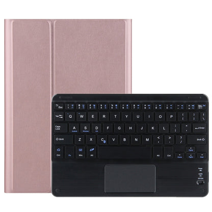 DY-M10ReL-C 2 in 1 คีย์บอร์ดบลูทูธแบบถอดได้ + เคสแท็บเล็ตหนังป้องกันพร้อมทัชแพดและตัวยึดสำหรับ Lenovo Tab M10 FHD REL, For Lenovo Tab M10 FHD REL
