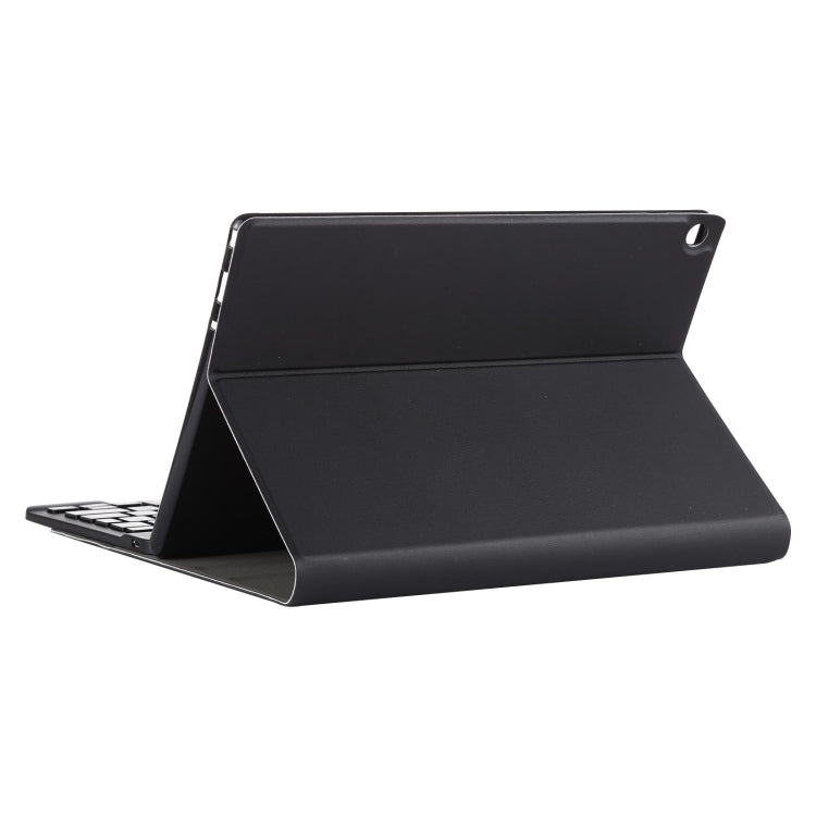 AM10 2 in 1 คีย์บอร์ดบลูทูธแบบถอดได้ + เคสแท็บเล็ตหนังป้องกันพร้อมตัวยึดสำหรับ Lenovo M10 FHD Plus 10.3 นิ้ว, AM10