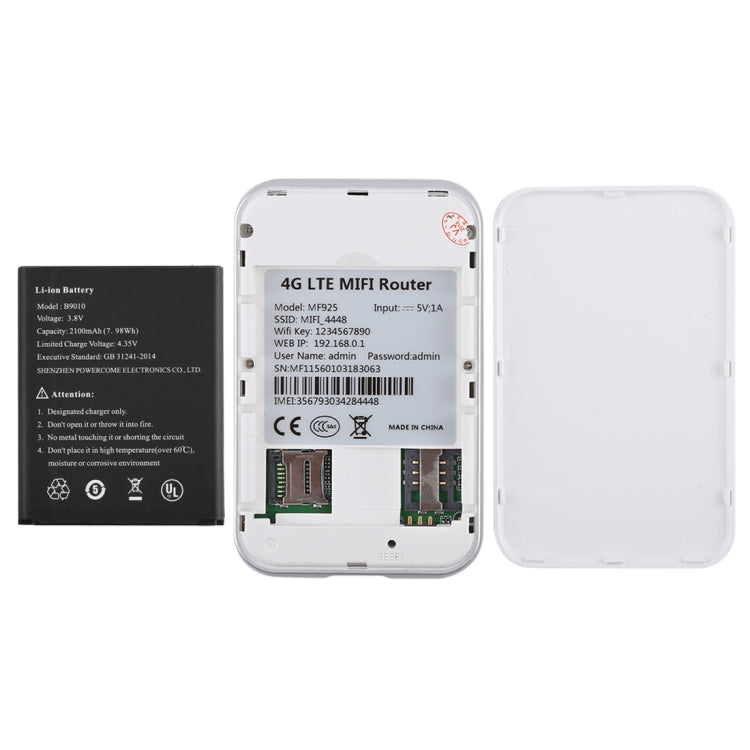 MF925 4G LTE เราเตอร์ไร้สายความเร็วสูงหลายโหมดรองรับการ์ด TF (สูงสุด 32GB), MF925