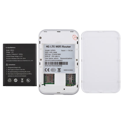 MF925 4G LTE เราเตอร์ไร้สายความเร็วสูงหลายโหมดรองรับการ์ด TF (สูงสุด 32GB), MF925