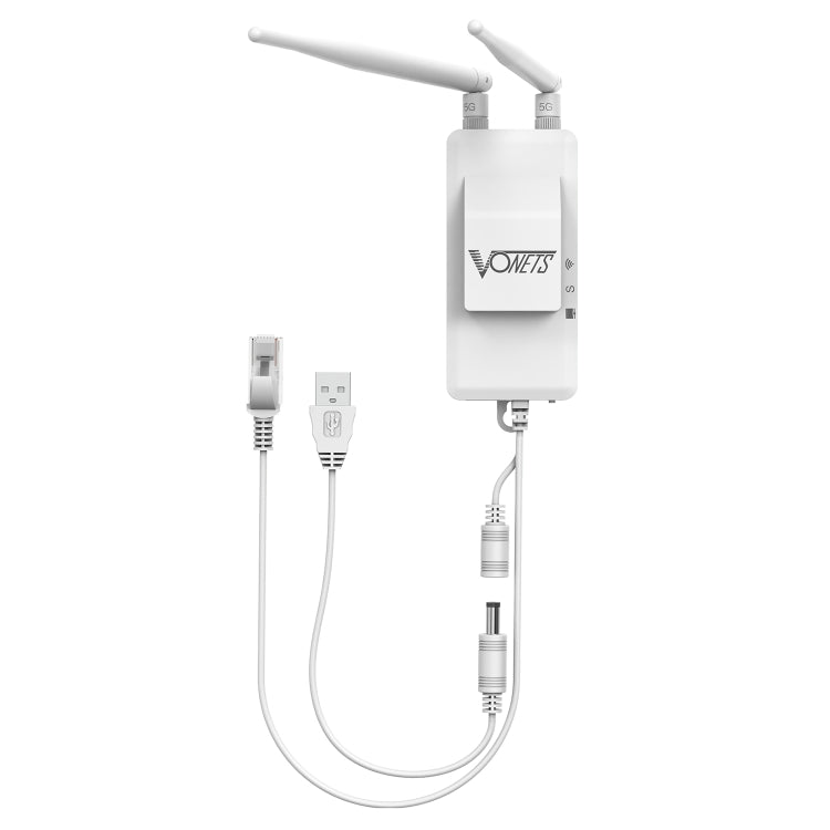 VONETS Mini Wireless Bridge 900Mbp WiFi Repeater พร้อม 2 เสาอากาศ