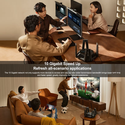 ต้นฉบับ Xiaomi WiFi Router 10 Gigabit Tri-Band Wireless Mesh Network Game Acceleration Repeater, US Plug, 10 Gigabit