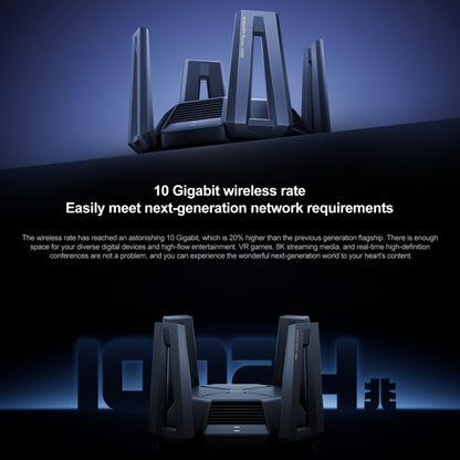 ต้นฉบับ Xiaomi WiFi Router 10 Gigabit Tri-Band Wireless Mesh Network Game Acceleration Repeater, US Plug, 10 Gigabit